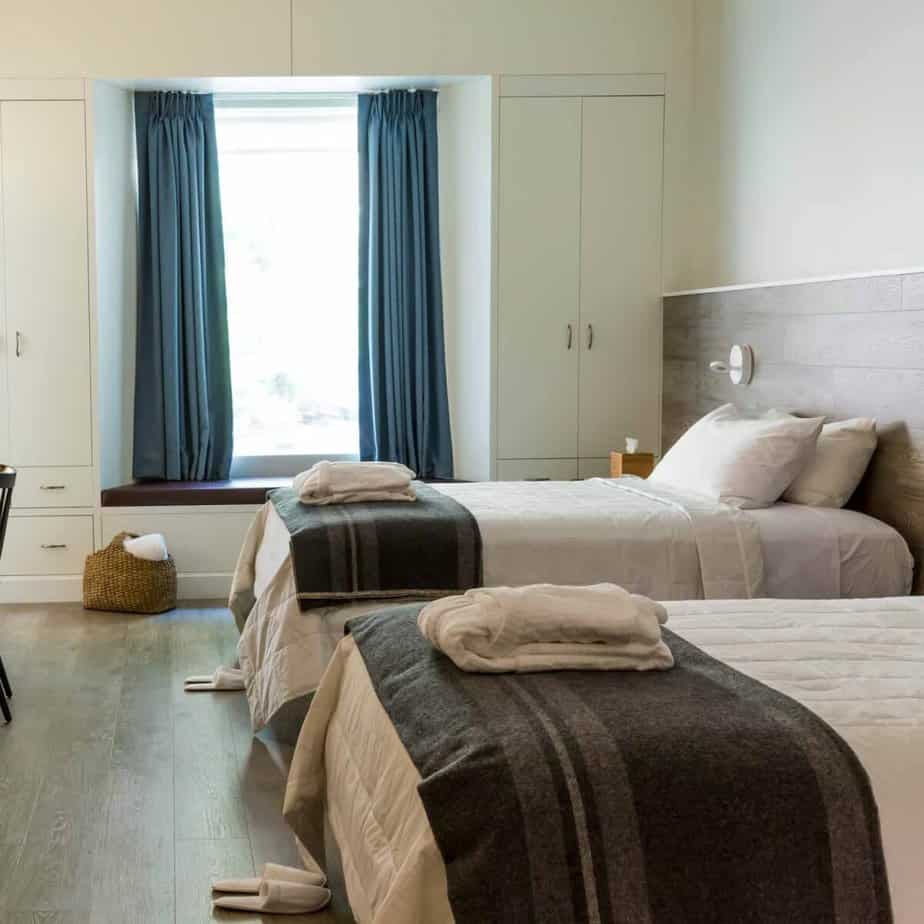 Mountainside Treatment Center's Detox Program Bedroom Suite with window side view