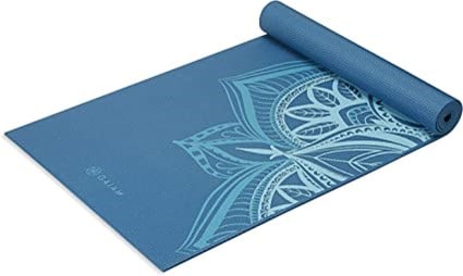 blue yoga mat