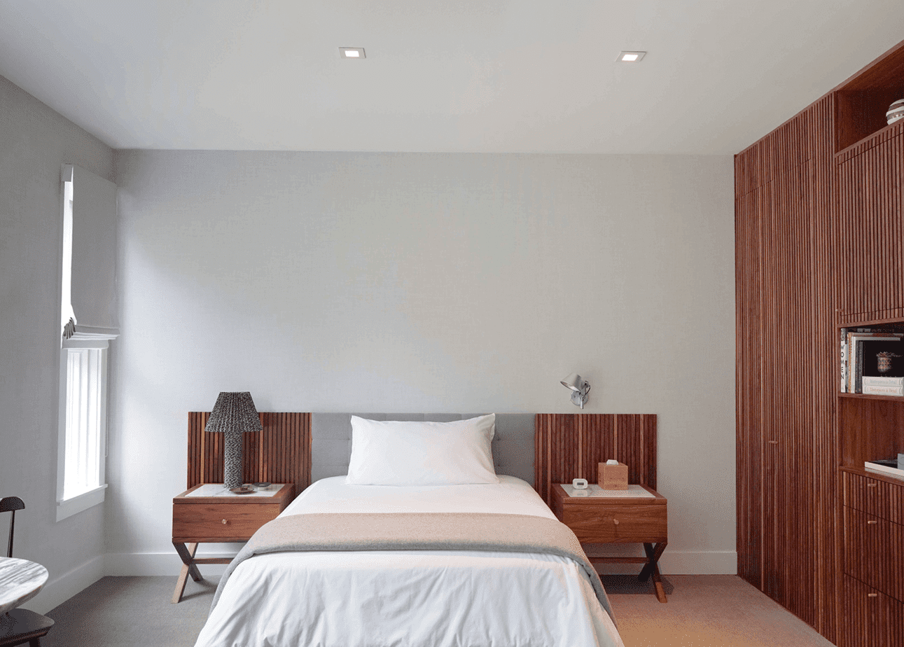 Luxury Residential Suite Bed at Mountainside Addiction Treatment Center in Canaan, CT