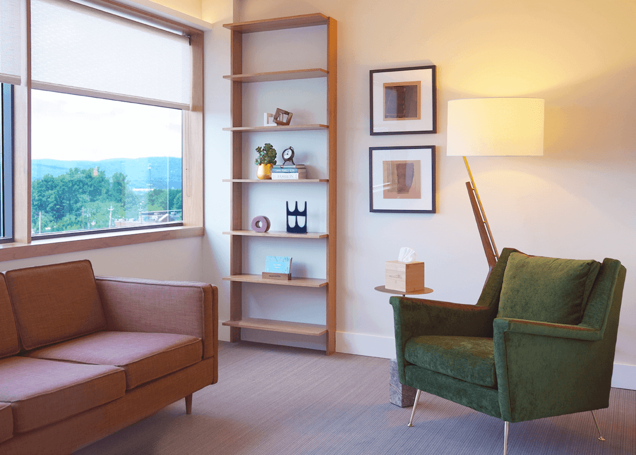 Family Counseling Room at Mountainside Addiction Treatment Center in Ramsey, NJ.