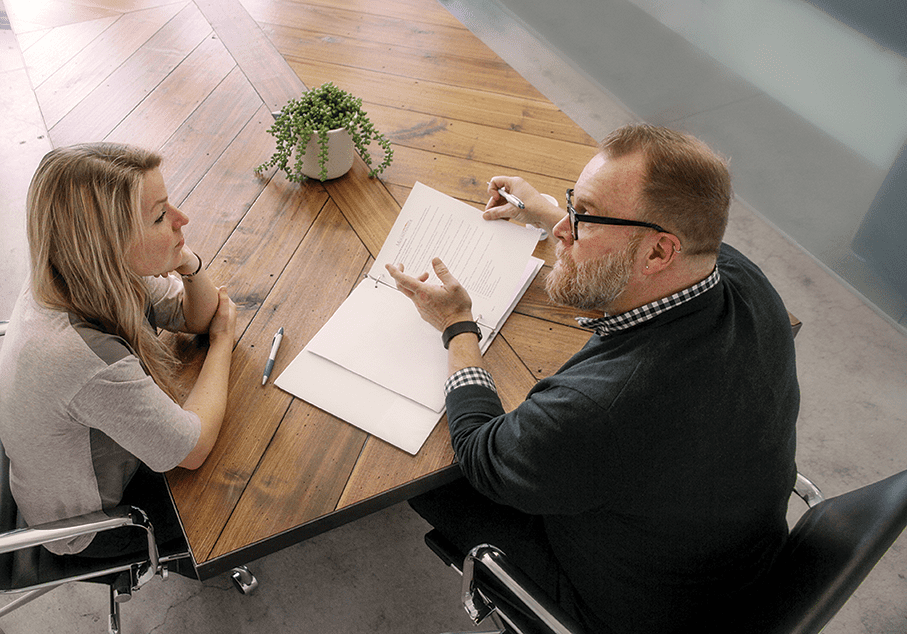 bill sarah conference paper table meeting