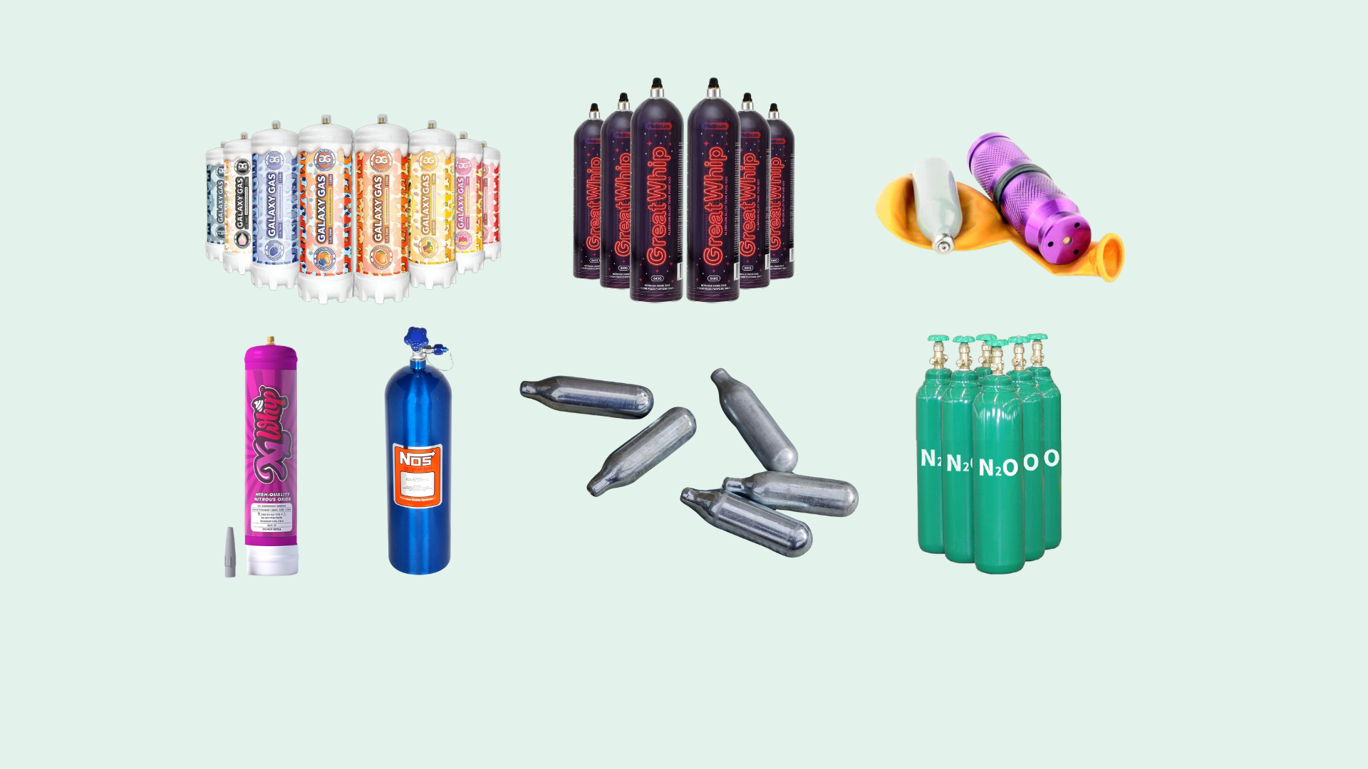 forms of nitrous oxide (whippets)